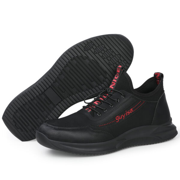 MKsafety® - MK0169 - Black leather slip resistant shoes-1