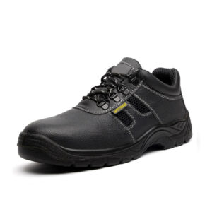 Tough High Quality Executive Black Leather Safety Work Shoes Steel Toe Cap Sole 