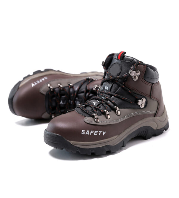 MKsafety® - MK0317 - Leather steel toe puncture-proof industrial safety shoes-7