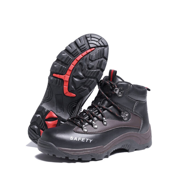MKsafety® - MK0317 - Leather steel toe puncture-proof industrial safety shoes-1