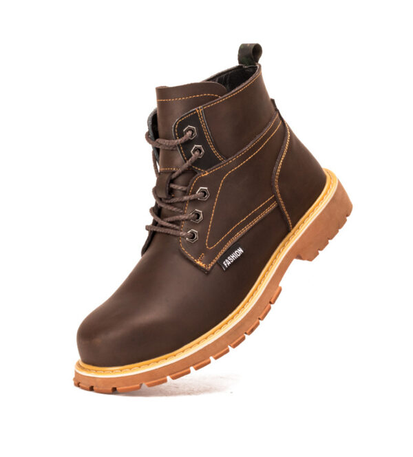 MKsafety® - MK0320 - Durable rubber sole fashion leather work boots