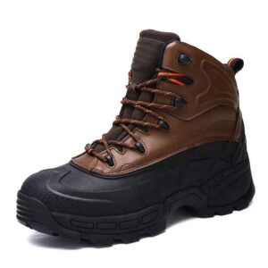 MKsafety® - MK0377 - Rubber sole genuine leather steel toe cap safety shoes
