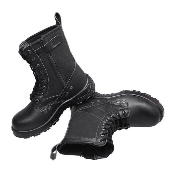 MKsafety® - MK0576 - Black construction rubber sole military boots -3