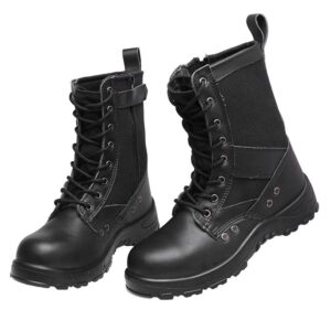 MKsafety® - MK0576 - Black construction rubber sole military boots