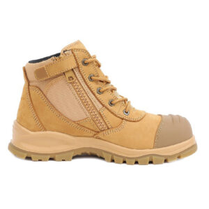 MKsafety® - MK0402 - Yellow steel toe work boots with side zipper-2