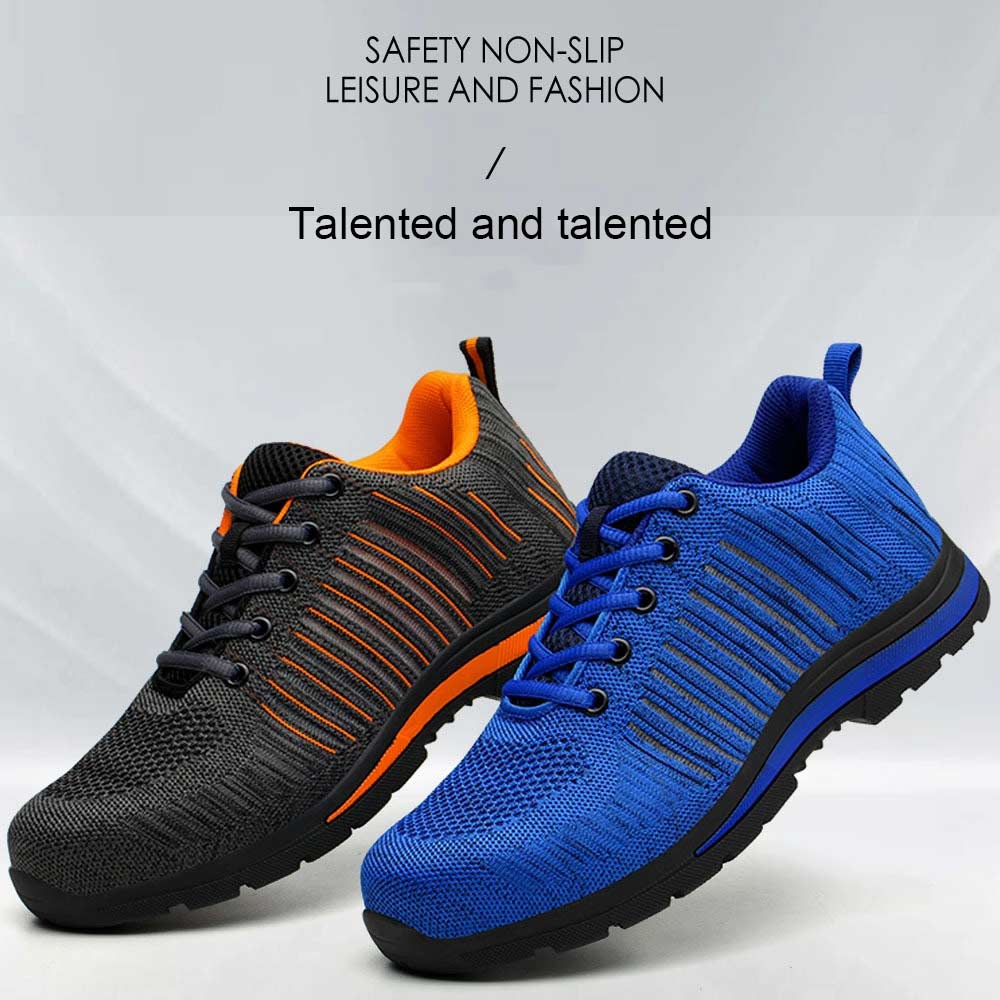Fashion and comfortable anti smash light steel toe shoes-details
