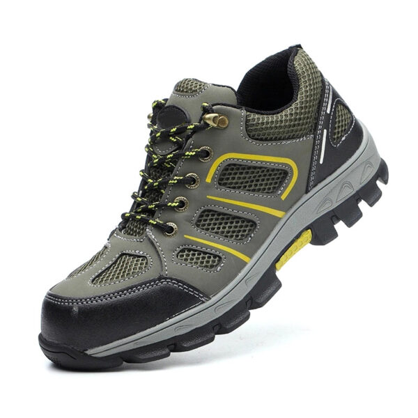 MKsafety® - MK1083 - Stylish Green lightweight safety toe shoes