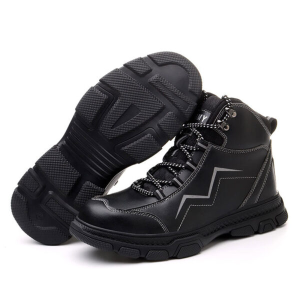 MKsafety® - MK0380- Mid cut reflective strip steel toe and waterproof boots