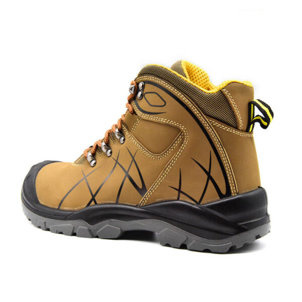 MKsafety® - MK0384 - Brwon waterproof non slip PU sole leather work boots-2
