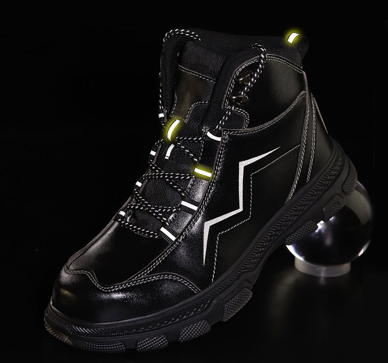 MKsafety® - MK0380- Mid cut reflective strip steel toe and waterproof boots-details