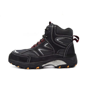 MKsafety® - MK0498 - Black mid top highquality steel toe cap work boots-1