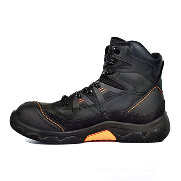 MKsafety® - MK0593- Good looking high quality black waterproof slip resistant work boots-2