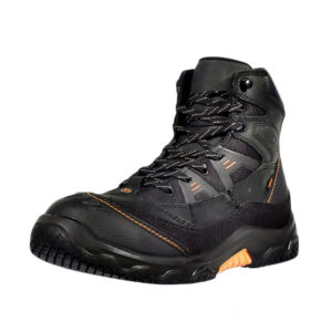 MKsafety® - MK0593- Good looking high quality black waterproof slip resistant work boots