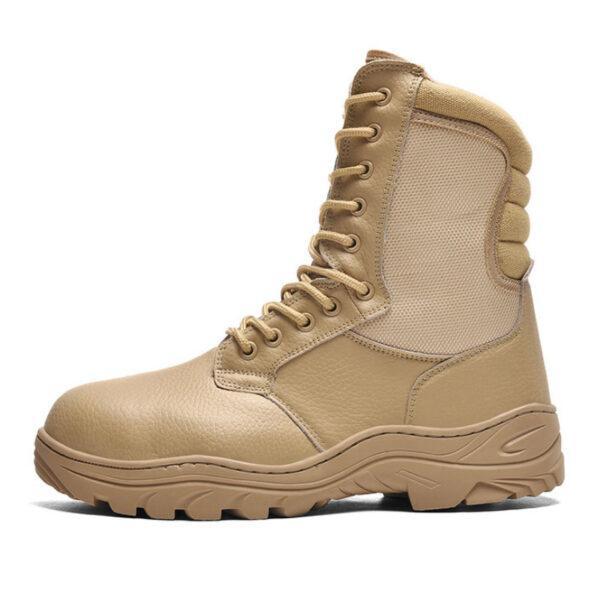 MKsafety® - MK0598- Two colors anti-skid waterproof steel toe military boots-1