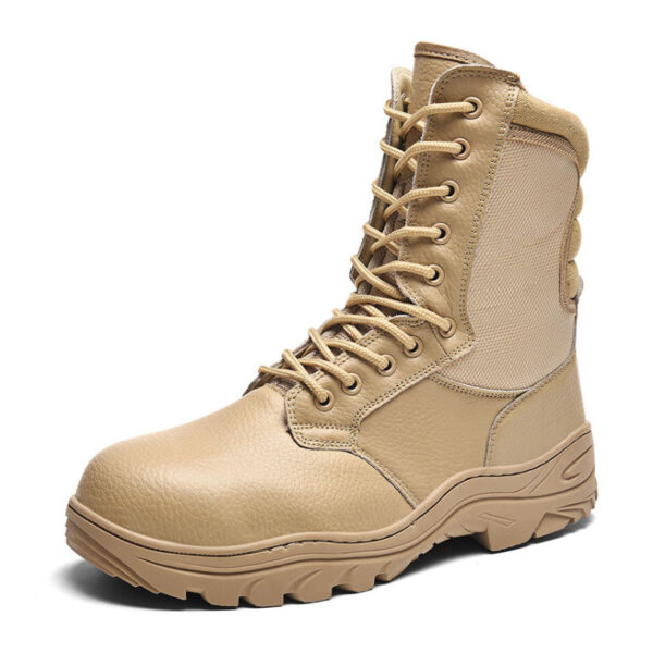 MKsafety® - MK0598- Two colors anti-skid waterproof steel toe military boots