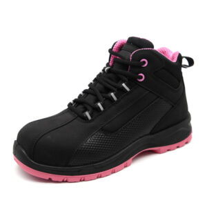 MKsafety® - MK0146 - Black and pink safety protection women's safety toe shoes-3