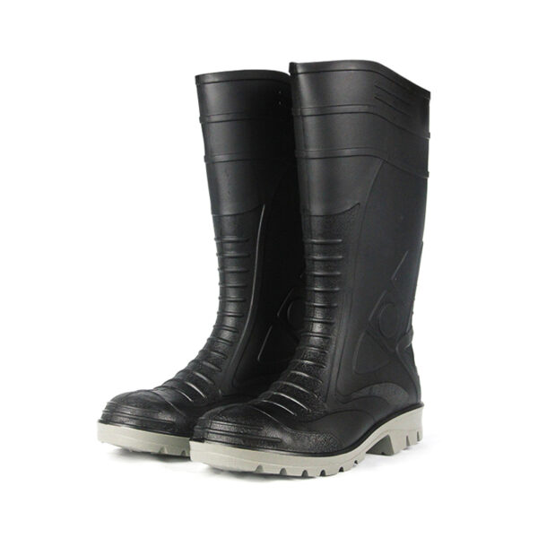 MKsafety® - MK0802 - Bulk export black safety protection steel toe gumboots