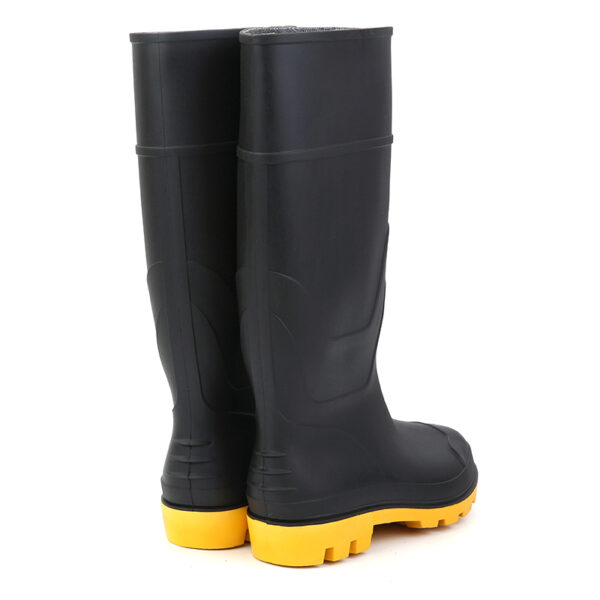 MKsafety® - MK0807 - Black SRC grade oil proof safety toe rain boots-2