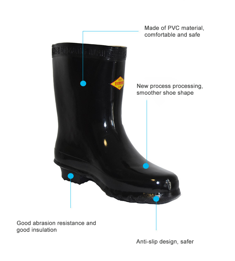MKsafety® - MK0813 - High voltage insulation gumboots for electricians-details