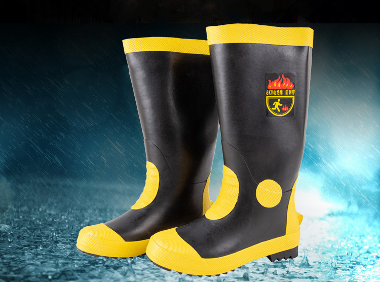 MKsafety® - MK0814 - High temperature fire-resistant steel toe cap rubber boots-details