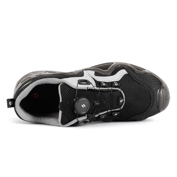 MKsafety® - MK1401- Breathable black automatic shoelace BOA safety shoes-1