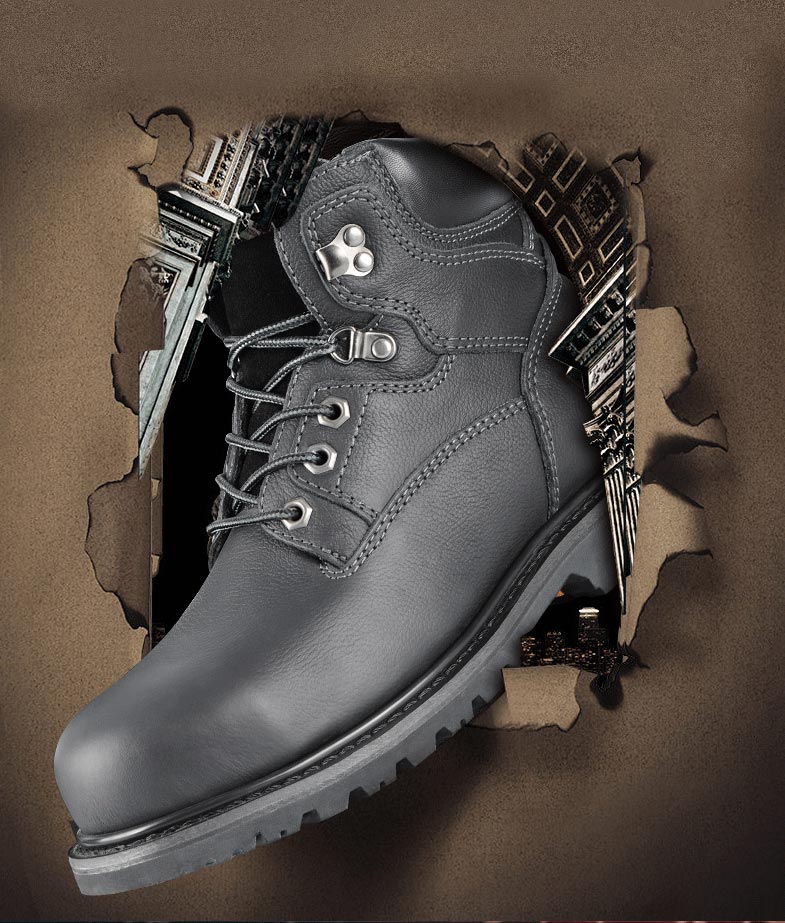 High cut waterproof oilproof goodyear work boots-details