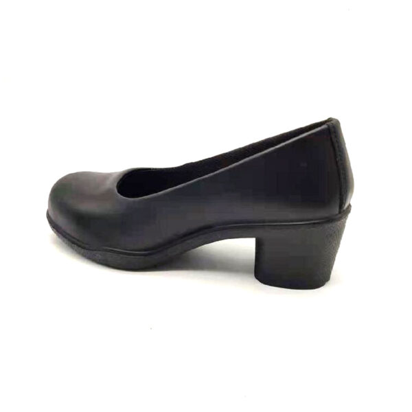 MKsafety® - MK0130 - Black round toe ladies work shoes for executive style-1