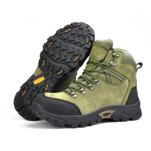 MKsafety® - MK0435 - Mid top ArmyGreen steel toe hiking style work boots-2
