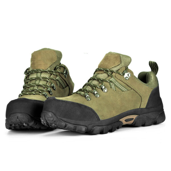 MKsafety® - MK0435 - Mid top ArmyGreen steel toe hiking style work boots-3