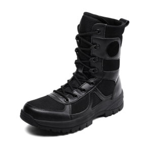MKsafety® - MK0550 - High cut desert color steel toe cap combat boots-3