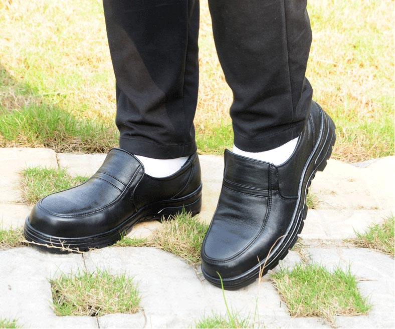 MKsafety® - MK0901 - Black non lace one-step executive safety shoes-details