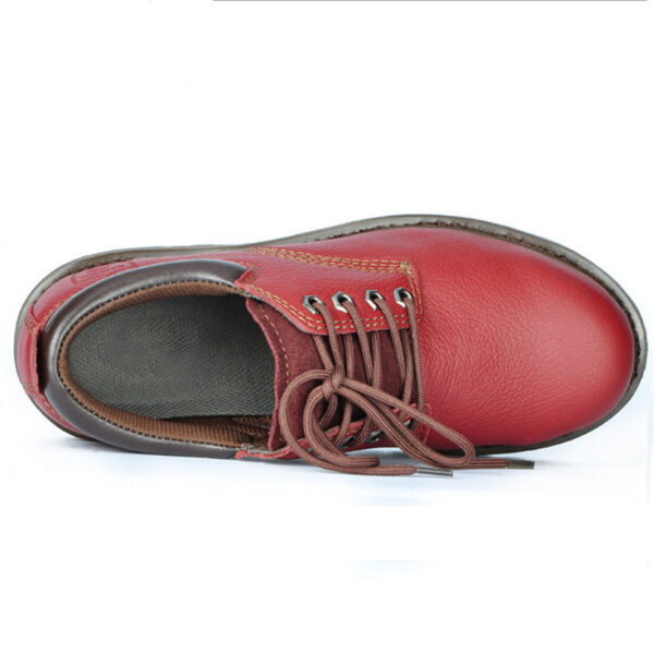 MKsafety® - MK0904 - Wine red water proof leather executive steel toe shoes-4