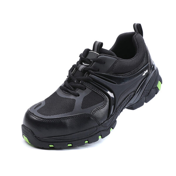 MKsafety® - MK1060 - Black breathable comfortable work safety trainers-1