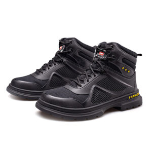 MKsafety® - MK1131 - Black high-value fashion steel toe shoes-1