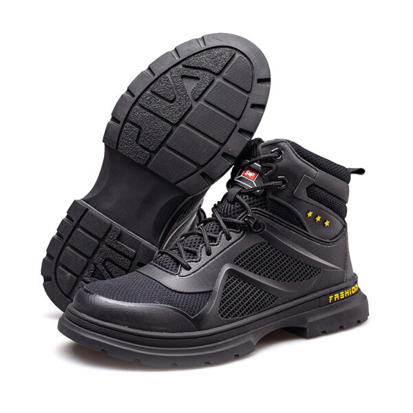 MKsafety® - MK1131 - Black high-value fashion steel toe shoes-3