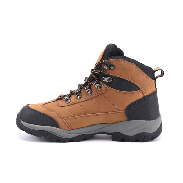 MKsafety® - MK0428 - Brown suede leather wearable steel toe climbing boots-1