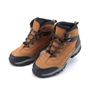 MKsafety® - MK0428 - Brown suede leather wearable steel toe climbing boots-2
