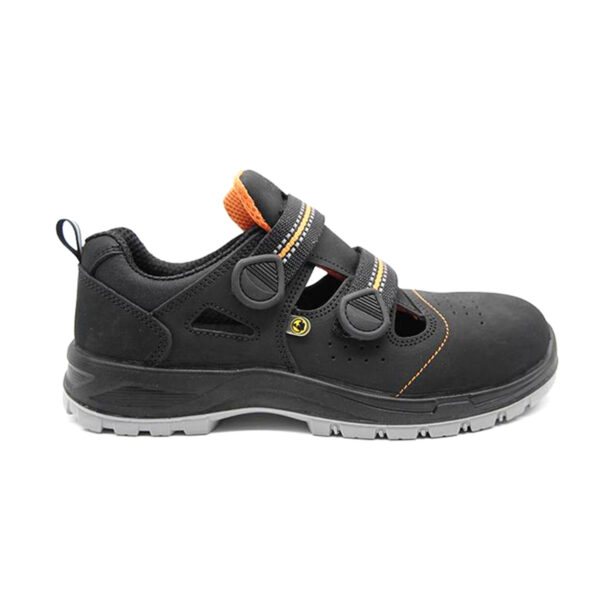 MKsafety® - MK0134 - Black velcro design steel toe cap sandals for summer-1