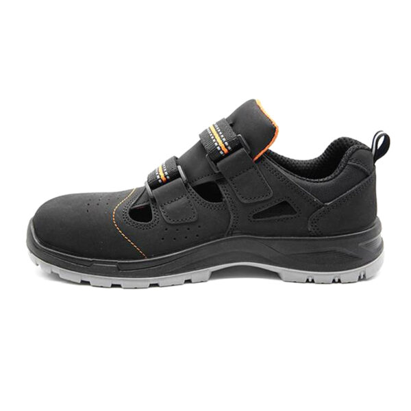 MKsafety® - MK0134 - Black velcro design steel toe cap sandals for summer-3