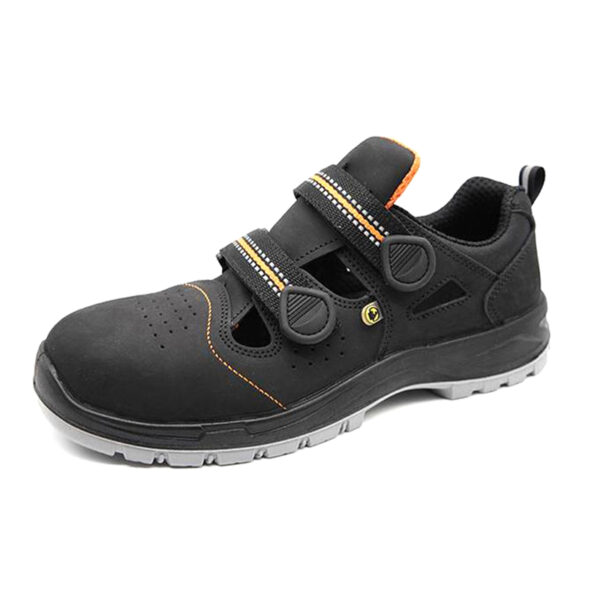 MKsafety® - MK0134 - Black velcro design steel toe cap sandals for summer