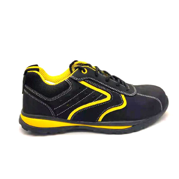 MKsafety® - MK0155 - Black waterproof steel plate genuine leather safety shoes-2