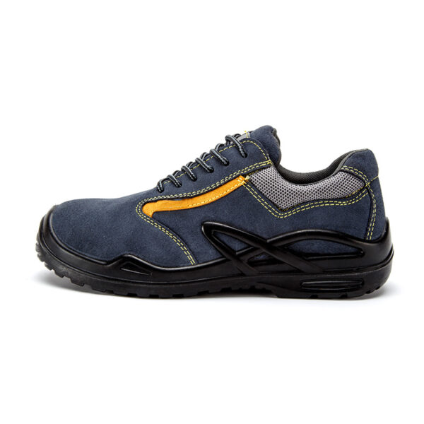 MKsafety® - MK0232 - Navy blue soft leather anti smash shoes for electrical work-2