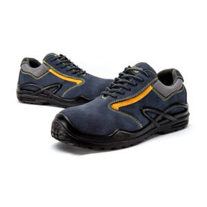 MKsafety® - MK0232 - Navy blue soft leather anti smash shoes for electrical work-3