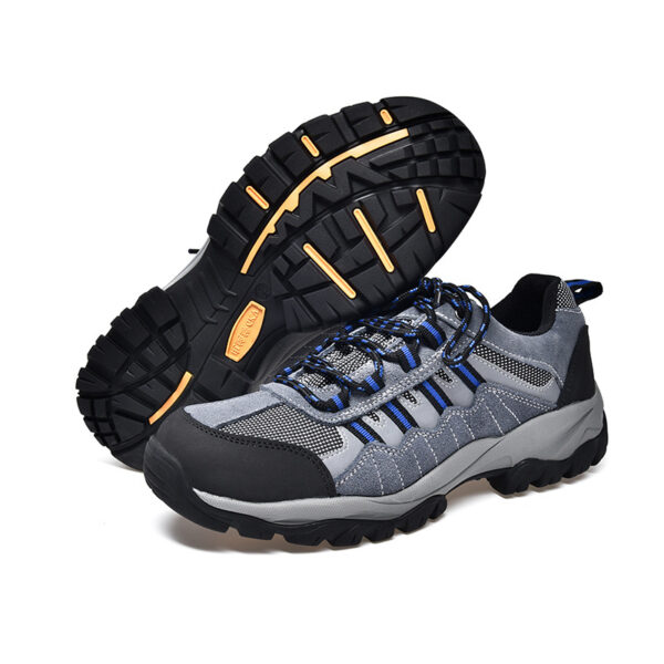 MKsafety® - MK0239 - Strong leather and breathable mesh good construction shoes-1