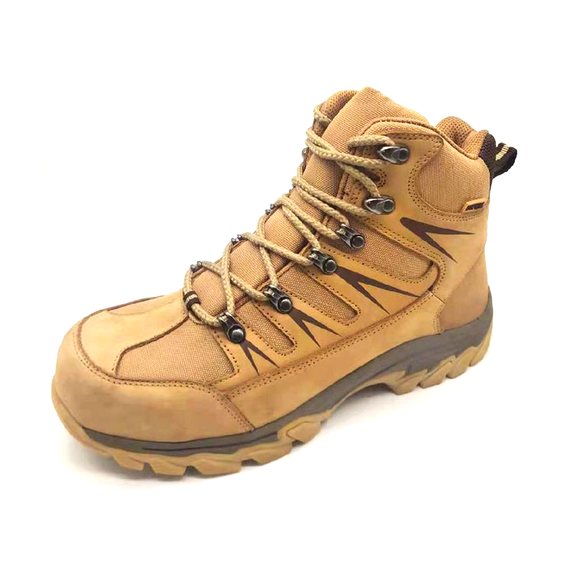 MKsafety® - MK0429 - Brown breathable mesh suede safety toe mountaineering boots