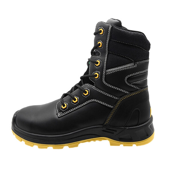 MKsafety® - MK0512 - High top steel toe cap leather black military boots