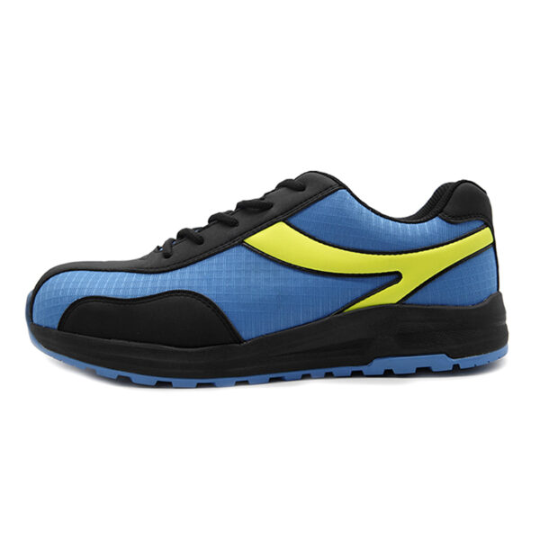 MKsafety® - MK1114 - Blue breathable mesh protective steel toe work trainers-1
