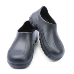 MKsafety® - MK1303 - Black and white high quality soft slip on kitchen shoes-4