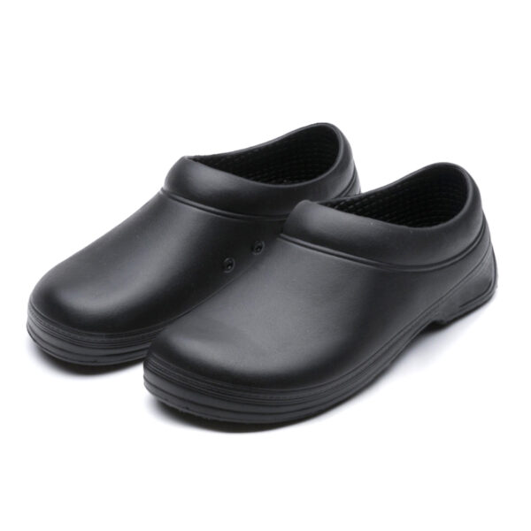 MKsafety® - MK1304 - Black ankle protection anti slip chef work shoes-1