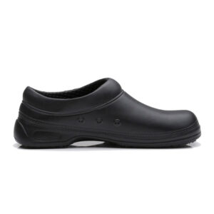 MKsafety® - MK1304 - Black ankle protection anti slip chef work shoes-3